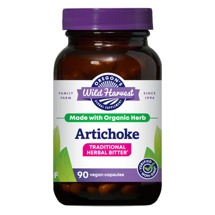 Oregon's Wild Harvest Artichaut Bio 90 capsules vue de face