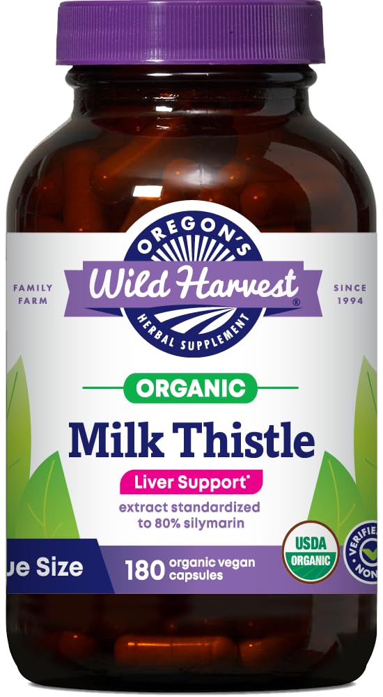 Oregon's Wild Harvest Chardon-Marie 180 capsules vue de face