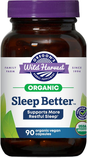 Oregon's Wild Harvest Complément Alimentaire Sommeil 90 Capsules - vue de face