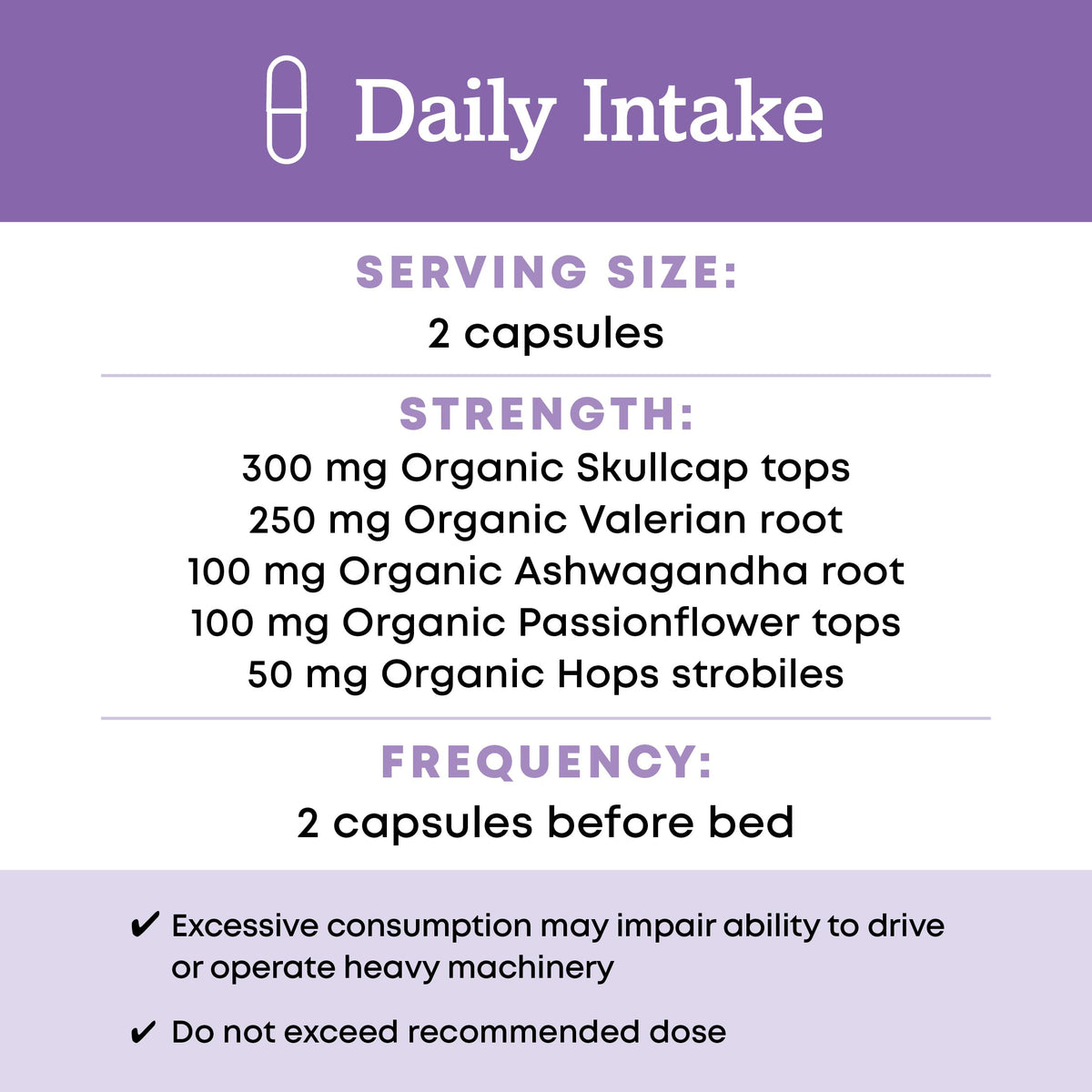 Oregon's Wild Harvest Complément Alimentaire Sommeil - capsules sur fond blanc