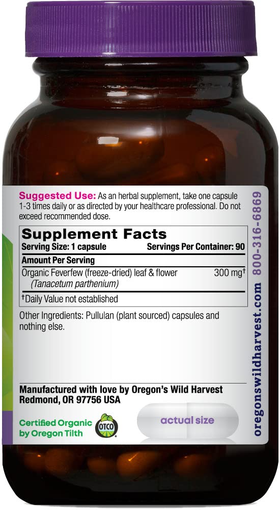 Oregon's Wild Harvest Compléments Alimentaires Non-OGM 90 Comprimés emballage