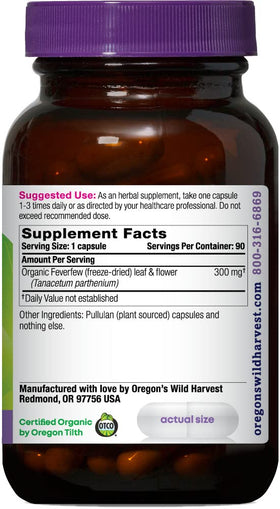 Oregon's Wild Harvest Compléments Alimentaires Non-OGM 90 Comprimés emballage