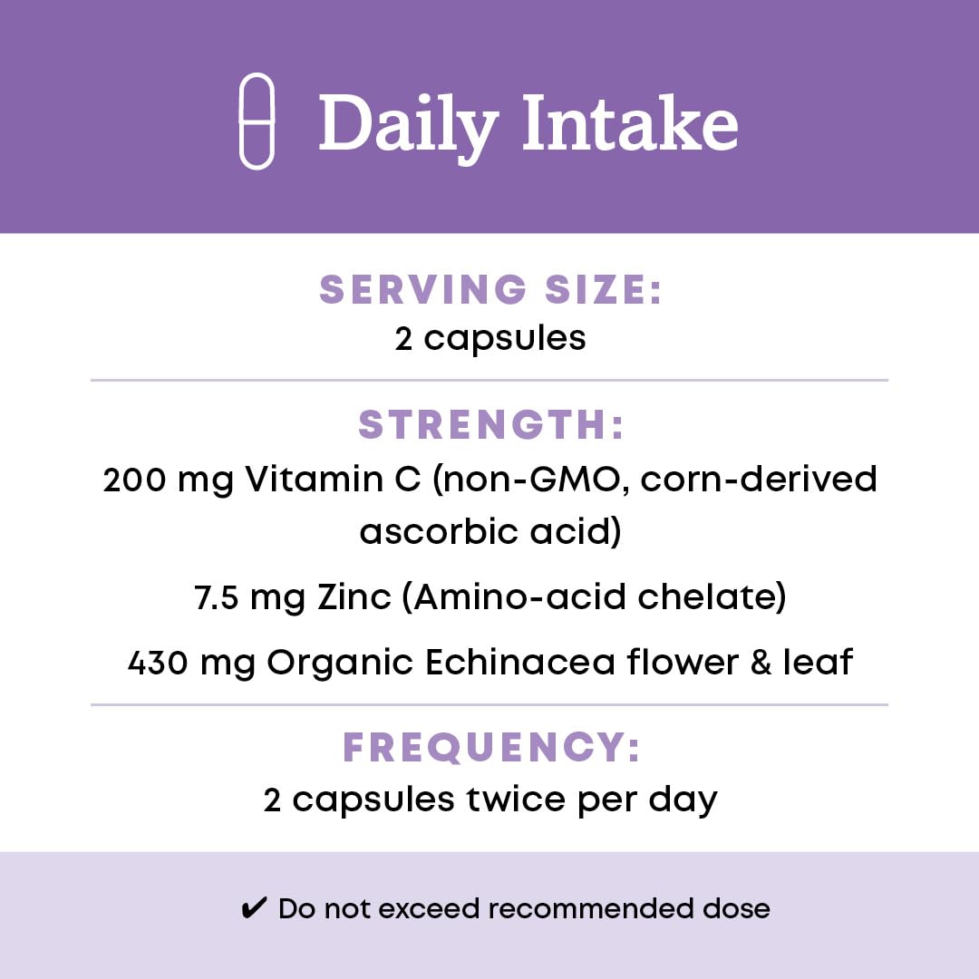 Oregon's Wild Harvest Echinacea Capsules, présentation