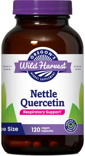 Oregon's Wild Harvest Gélules de Quercétine à Ortie 120 capsules face avant