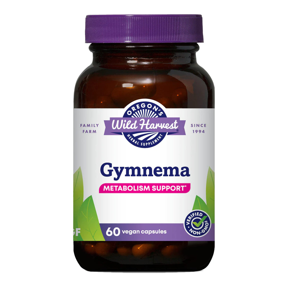 Oregon's Wild Harvest Gymnema 60 capsules vegan vue de face