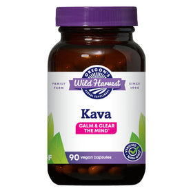 Oregon's Wild Harvest Kava Root Capsules 90 comprimés, vue de face