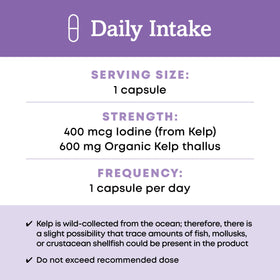 Oregon's Wild Harvest Kelp Bio, présentation des capsules
