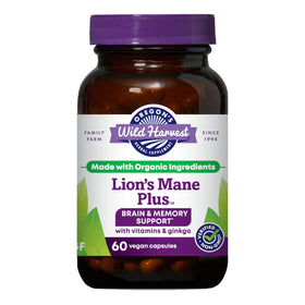 Oregon's Wild Harvest Lion's Mane Plus 60 capsules vue de face