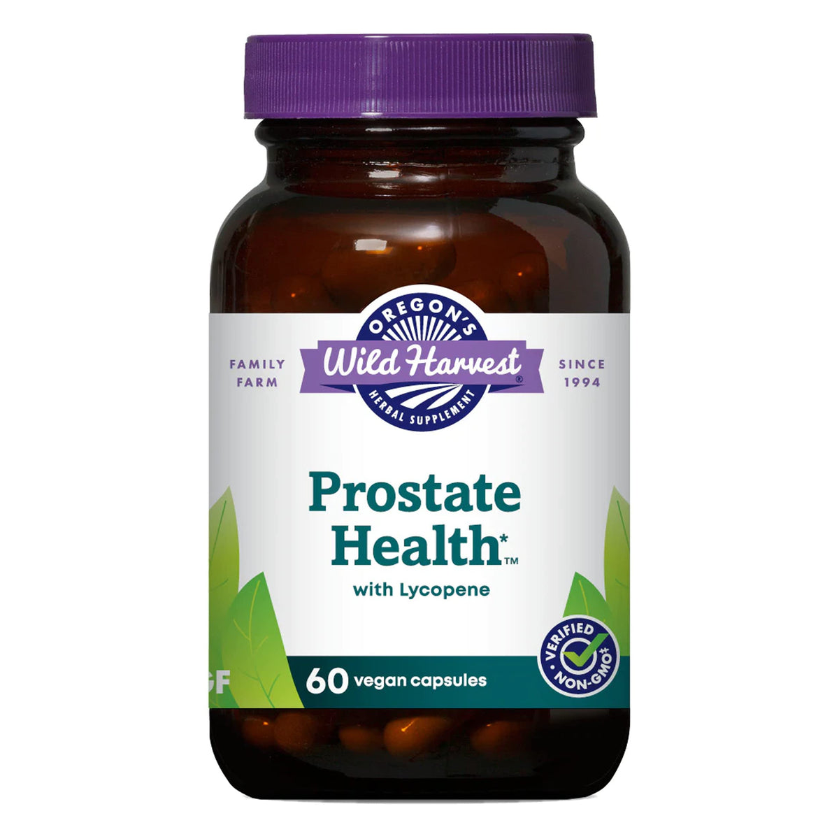 Oregon's Wild Harvest Prostate Santé 60 capsules vue de face