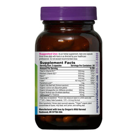 Oregon's Wild Harvest Stress Guard 90 capsules côté avec gélules