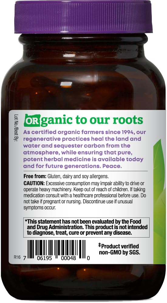 Oregon's Wild Harvest Valériane Bio 900 mg racine de valériane