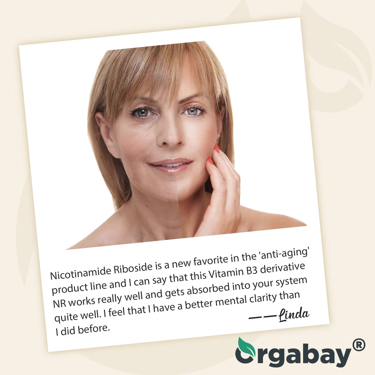 Orgabay Nicotinamide Riboside 2000 MG emballage avec logo