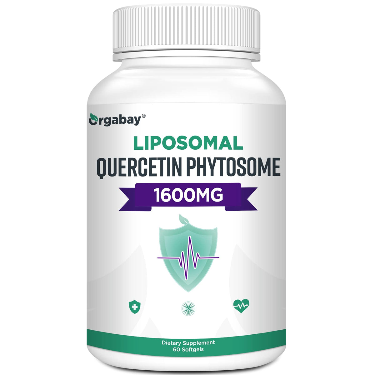 Orgabay Quercétine 1600 mg et Bromélaïne 200 mg étiquette