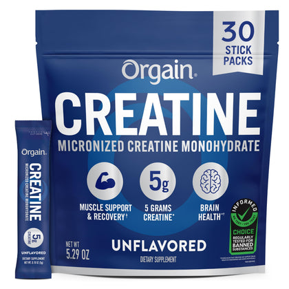 Orgain créatine monohydrate sachets individuels 5g