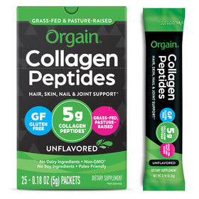 Orgain Poudre de Collagène Hydrolysé 5g en sachets, vue de face
