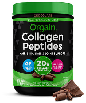 Orgain Poudre de Collagène Hydrolysé Chocolat 624g avant ouverture