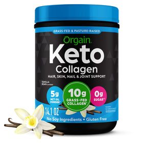 Orgain Poudre de Collagène Keto Vanille 508g vue avant