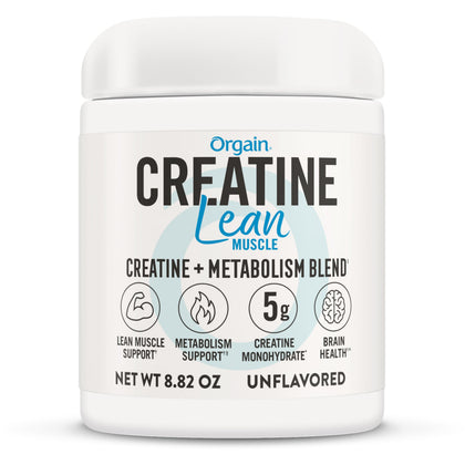 Orgain Poudre de Créatine Monohydrate 320g vue de face