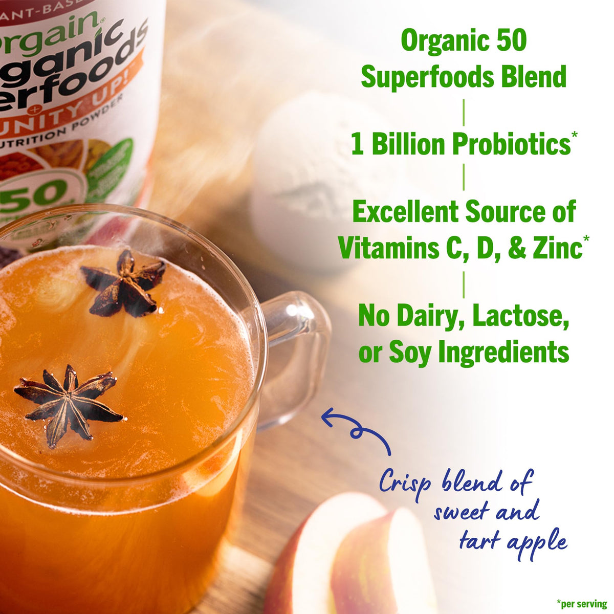 Orgain Poudre de Superfoods daily wellness Up 358g avec ingrédients naturels