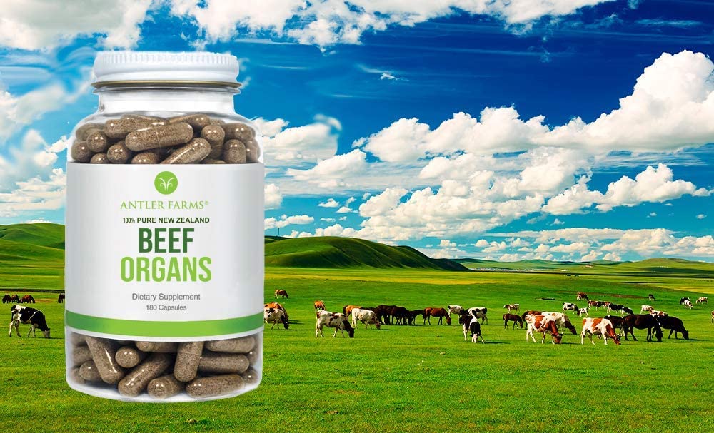 Organes de Boeuf Antler Farms avec information nutritionnelle