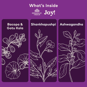 ORGANIC INDIA Joy Complément Alimentaire 90 capsules côté