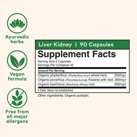 ORGANIC INDIA Nettoyage du Foie et des Reins 90 capsules en usage
