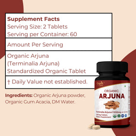 ORGANIC SPREE Arjuna 120 Comprimés avec écorce d'Arjuna
