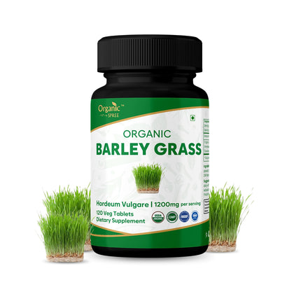 ORGANIC SPREE Barley Grass 120 Tablettes vue avant avec emballage