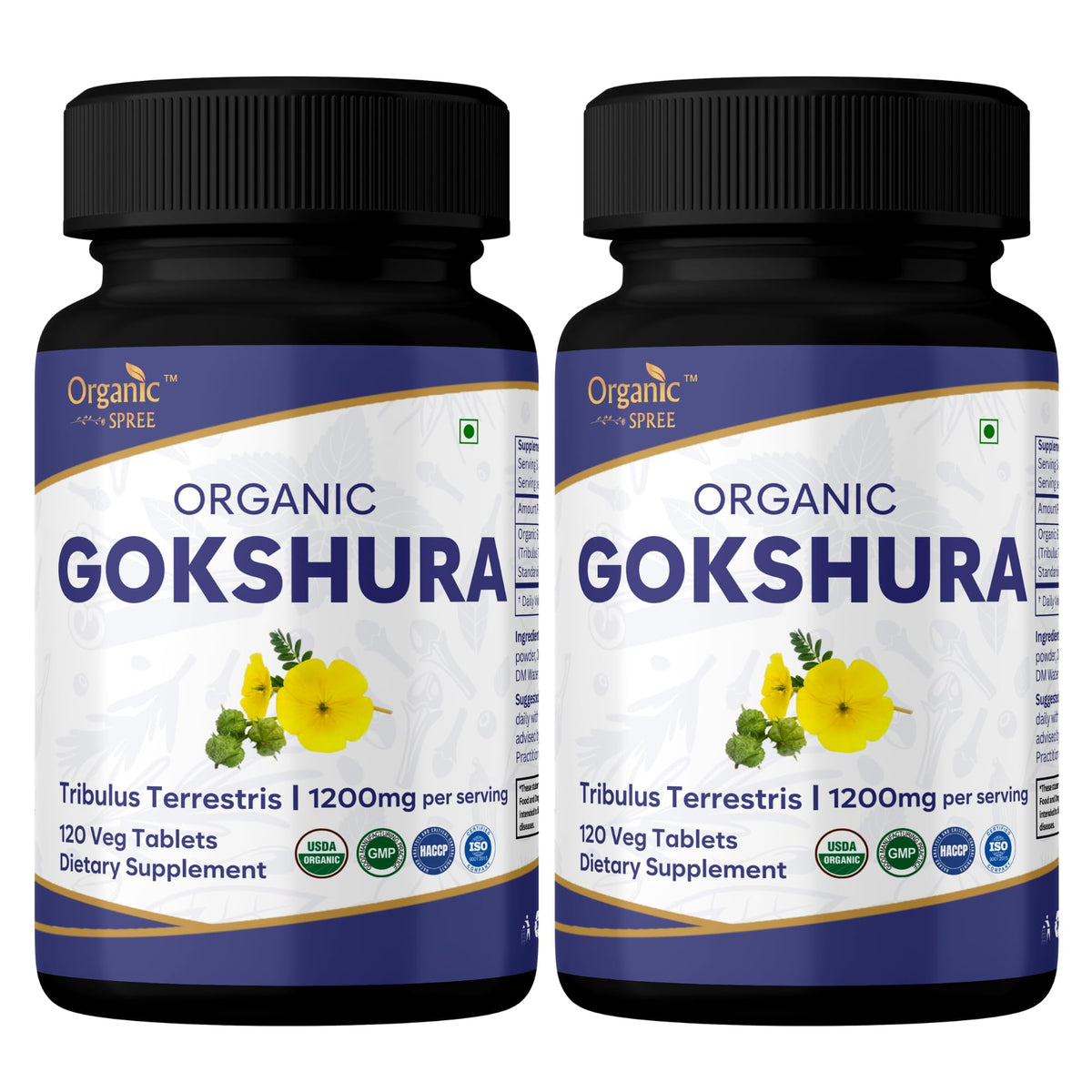 ORGANIC SPREE Gokshura 120 comprimés vue de face