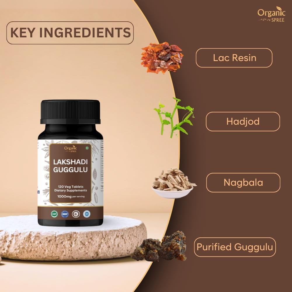 ORGANIC SPREE Lakshadi Guggulu comprimés en bouteille