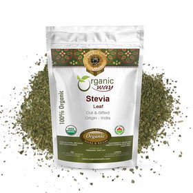 Organic Way Feuilles de Stévia Cuites & Tamises 499g emballage avant