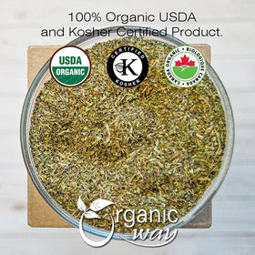 Organic Way Feuilles de Stévia Cuites & Tamises dans une infusion