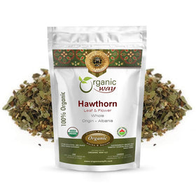 Organic Way Feuilles et Fleurs d'Aubépine entières 499g vue de face