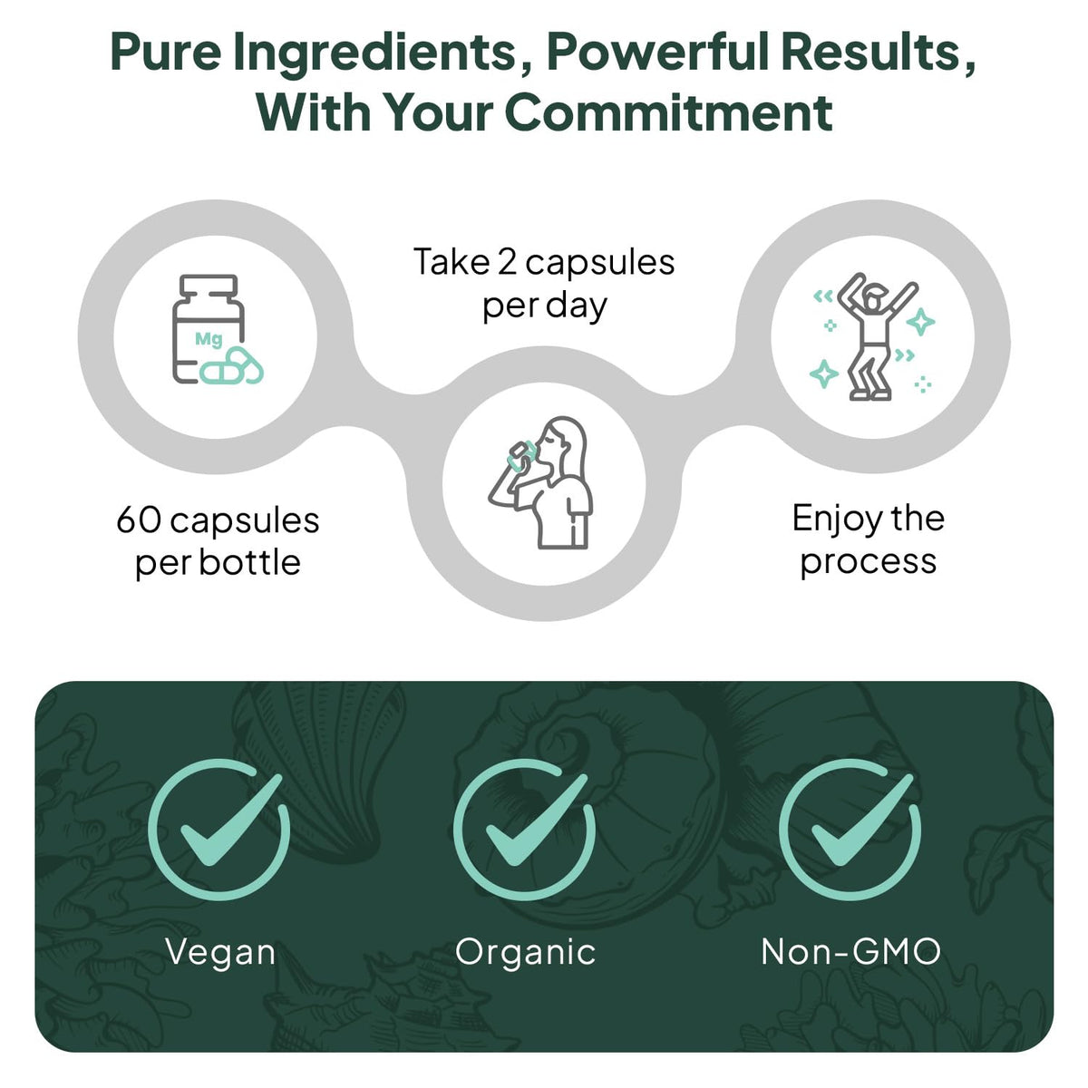 Organics Ocean Better Calcium 500 mg, vue de côté