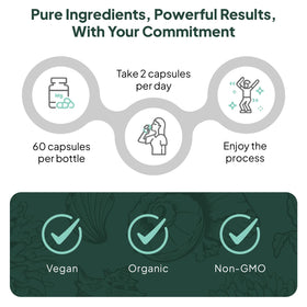 Organics Ocean Better Calcium 500 mg, vue de côté