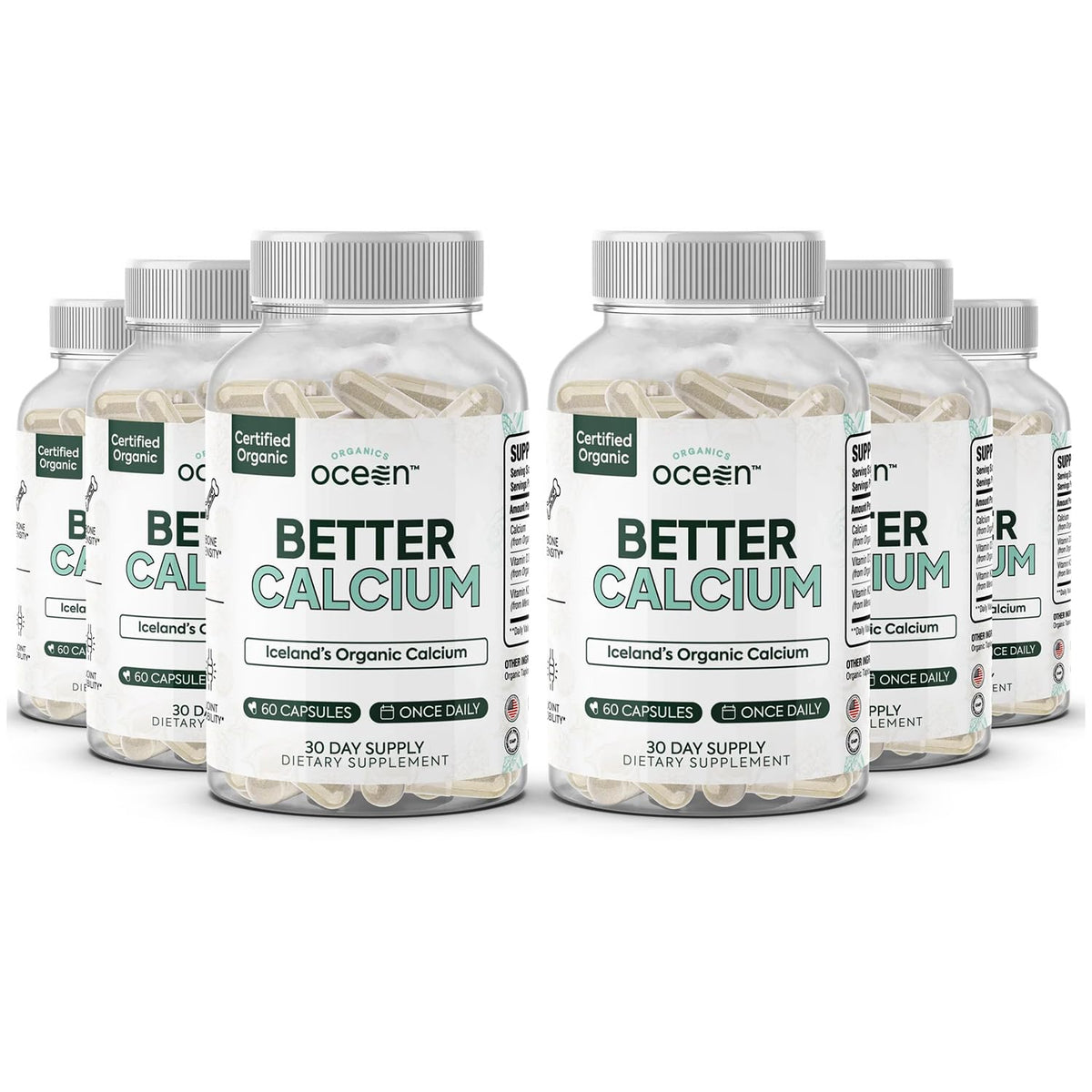 Organics Ocean Better Calcium gélules de calcium d'algues rouges