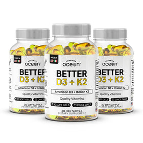 Organics Ocean Better D3 + K2 boîte de 90 gélules