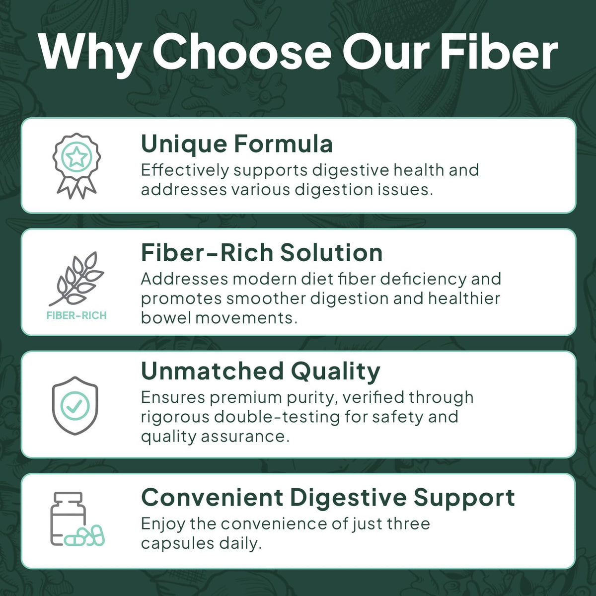 Organics Ocean Better Fiber trois flacons alignés sur une table