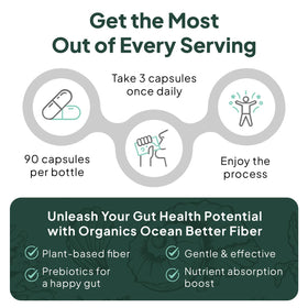 Organics Ocean Complément Alimentaire Fibres avec des ingrédients naturels