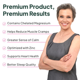Organics Ocean Magnésium Glycinate avec Zinc, capsules sur une table
