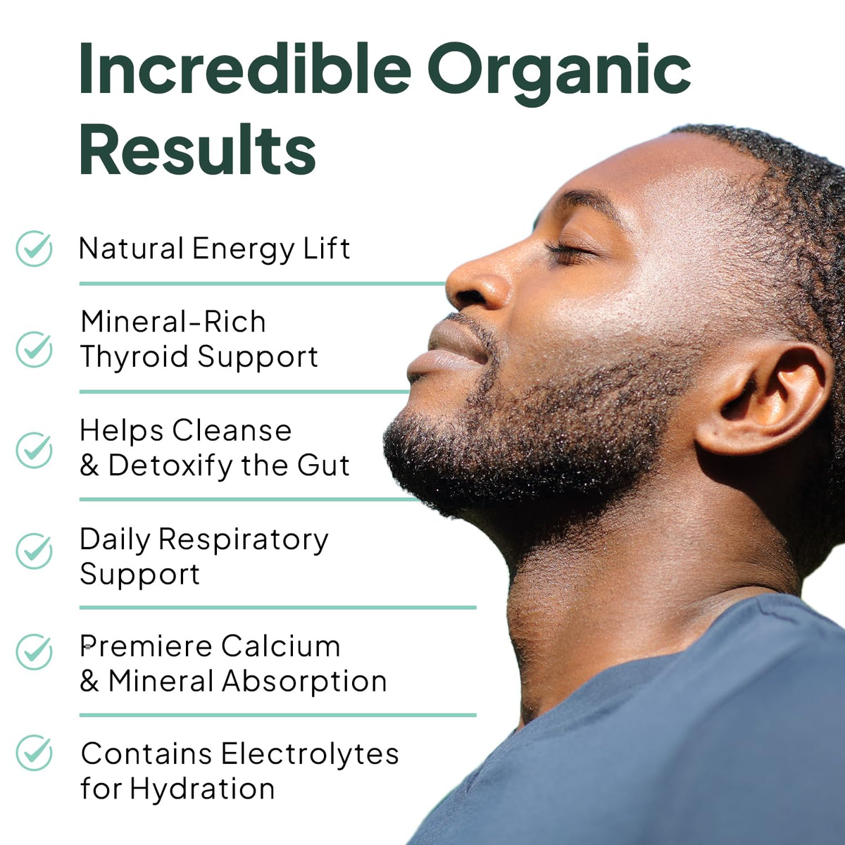 Organics Ocean mousse de mer bio vue de côté