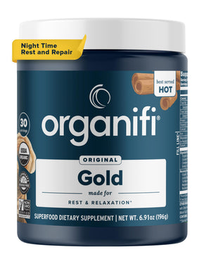 Organifi Gold Thé au Curcuma et Gingembre - vue avant du paquet