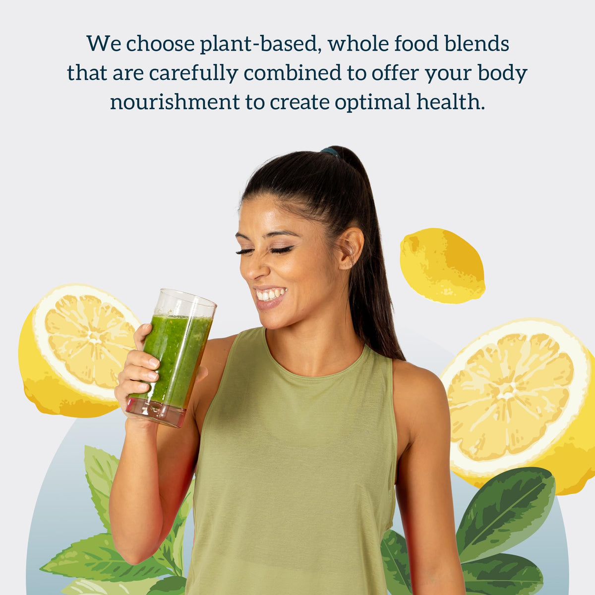 Organifi Green Juice poudre avec un smoothie