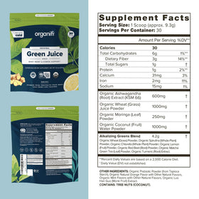 Organifi Green Juice poudre super-aliment 2109g avec cuillère