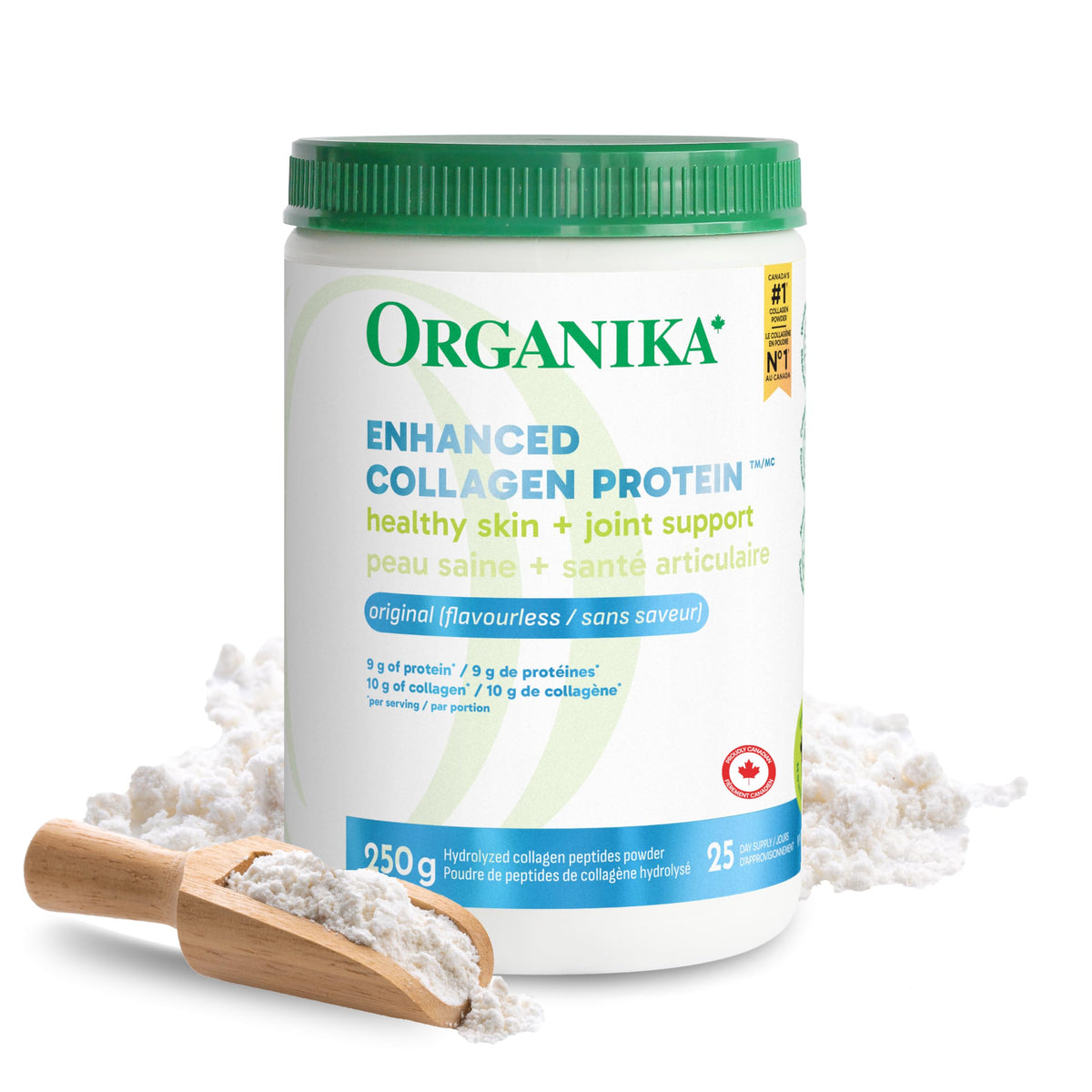 Organika Collagen support 250 GR packaging front view