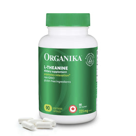 Organika L-Theanine 90 capsules vue de face