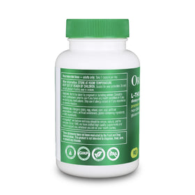 Organika L-Theanine capsules avec étiquette