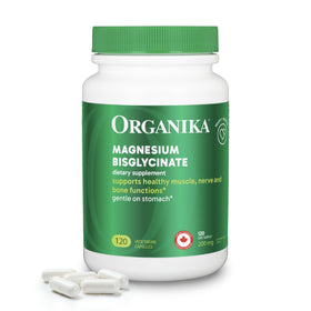 Organika Magnésium Bisglycinate 200 mg gélules végétariennes vue de face
