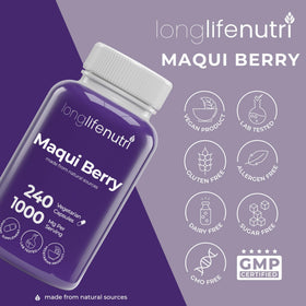Organisateur de pilules premium inclus avec LongLifeNutri Maqui Berry