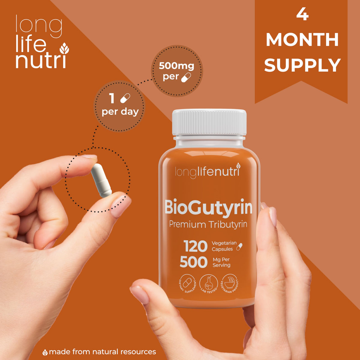 Organisateur de pilules premium offert avec BioGutyrin